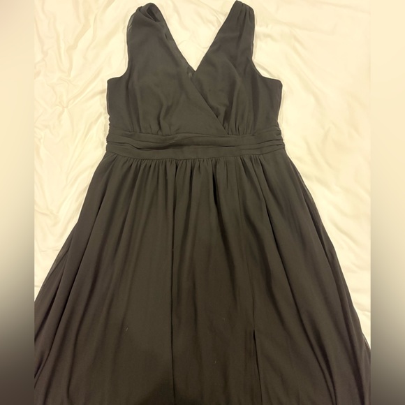 Lulu's Black Surplice Maxi Dress - Picture 2 of 3